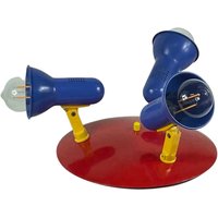 Vintage Decken- Oder Wandlampe - Memphis Stil/Space Age Drei Spots von ShortandtallNL
