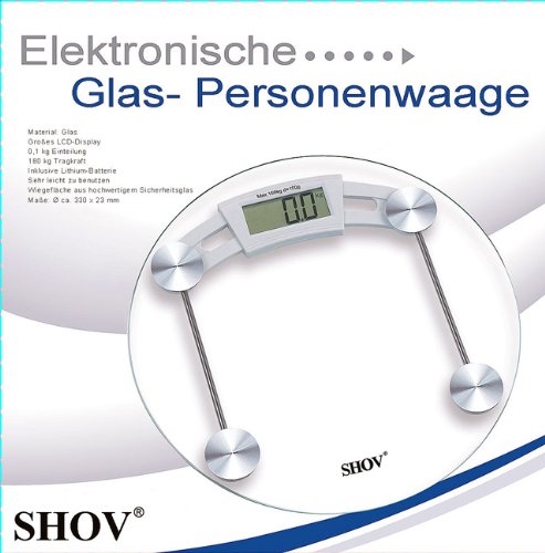 Elektronische Glas Personenwaage Waage von Shov