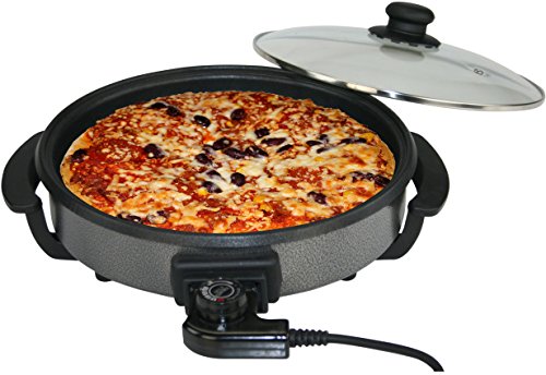 Shov | Elektrische Pizzapfanne | Fladenbäcker | 36x7 cm | 1500W | Rund | von Shov