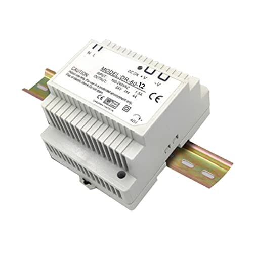 Shovelmty -60-12 Transformator 12 Volt 5 Ampere Industrie-DIN-Schienen-Netzteil 220 V AC auf 12 V DC-Netzteil (12 V) von Shovelmty
