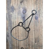 30cm - Halsband Zugstopp Showkette Schlangenkette Gunmetal von ShowLeadBox