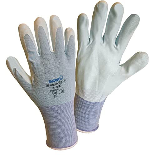 Showa Gloves SHO265-S Nr. 265 Handschuh, gute Griffigkeit, Größe: S, Hellblau von Showa Gloves