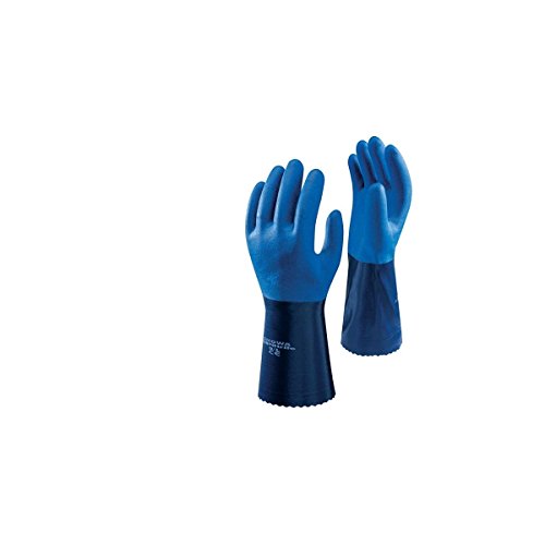 SHOWA 720R, Nitril – Beschichtung, Chemie, Blau, 10/XL von SHOWA