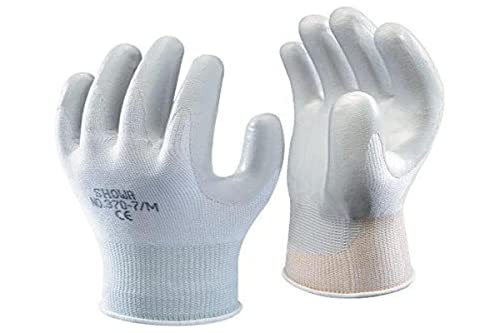 Showa Präzisions-Handschuhe 370 8 Weiß, 8/L (2er Pack) von SHOWA