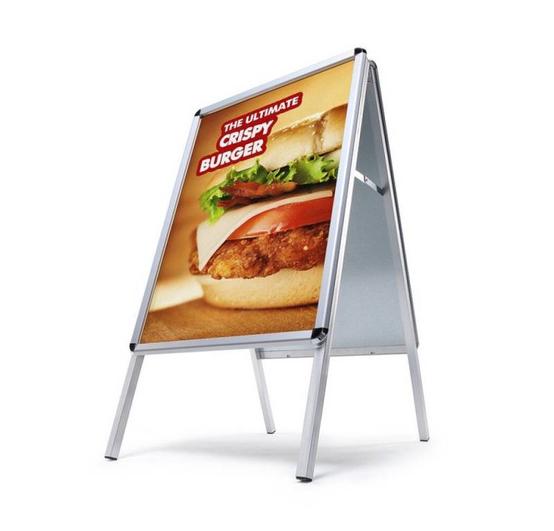 Showdown Displays Einzelrahmen Showdown Displays Kundenstopper Standard - DIN A0 - Rundecken, (1 St) von Showdown Displays