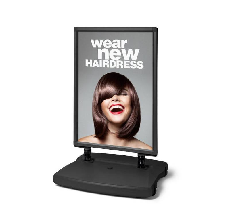 Showdown Displays Einzelrahmen Showdown Displays Windtalker® City (Schwarz). Kundenstopper 70x100 wet, (1 St) von Showdown Displays
