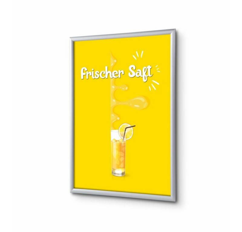 Showdown Displays Hängevitrine A1 - Komplett-Set - Frischer Saft Deutsch - Gelb/Silber (1-St) von Showdown Displays