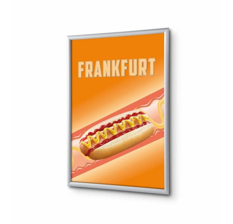 Showdown Displays Hängevitrine A1 - Komplett-Set - Hot Dog Spanisch - Orange/Silber (1-St) von Showdown Displays