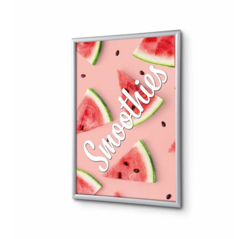 Showdown Displays Hängevitrine A1 - Komplett-Set - Smoothie Bar - Pink/Silber (1-St) von Showdown Displays