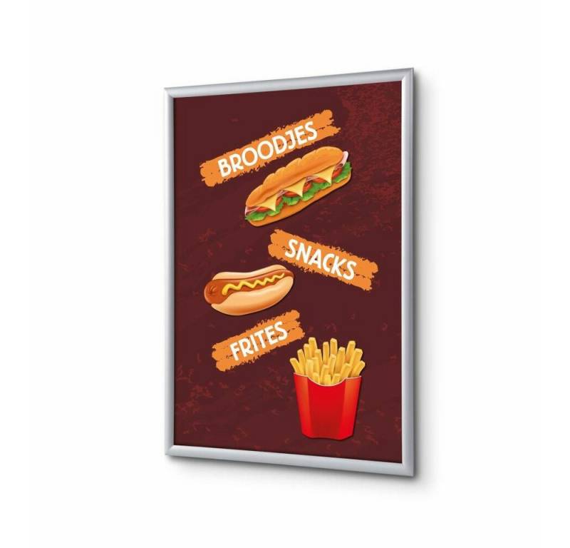 Showdown Displays Hängevitrine A4 - Komplett-Set - Snacks Niederländisch - Schwarz (1-St) von Showdown Displays