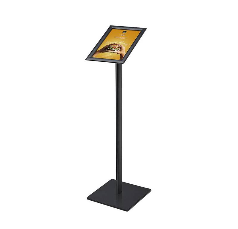 Showdown Displays Hängevitrine Design Standard DIN A4 - Gehrungsecken - Aluminium/Stahl - Schwarz (1-St) von Showdown Displays
