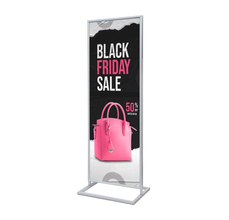 Showdown Displays Hängevitrine Poster Display Dekor Click - 2x DIN A1 - Doppelseitig (1-St) von Showdown Displays