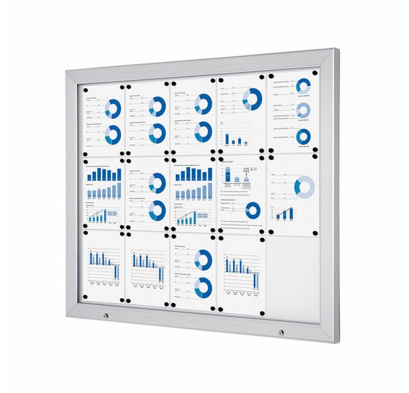 Showdown Displays Hängevitrine Showdown Displays Abschließbare Schaukasten Außen Alpha 15xA4 (1-St) von Showdown Displays
