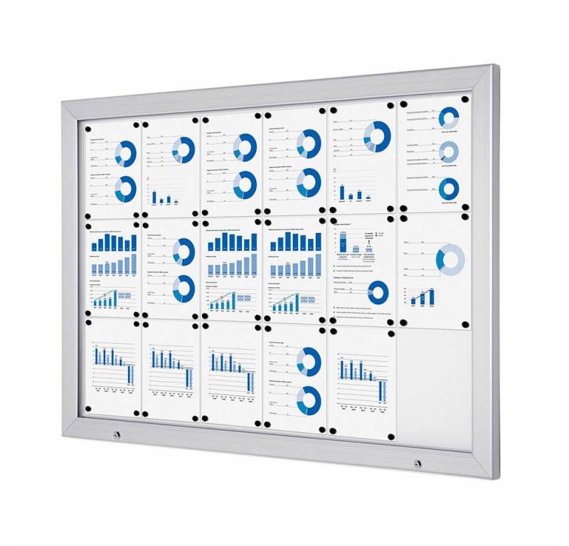 Showdown Displays Hängevitrine Showdown Displays Abschließbare Schaukasten Außen Alpha 18xA4 (1-St) von Showdown Displays