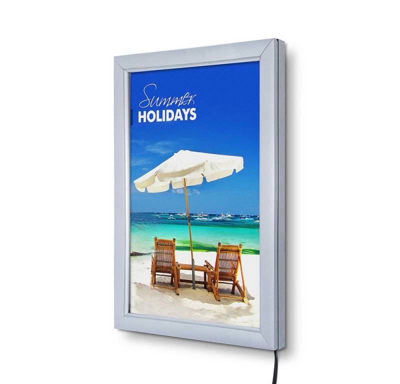 Showdown Displays Hängevitrine Showdown Displays LED-Leuchtrahmen Economy DIN A4 (1-St) von Showdown Displays