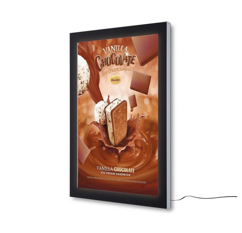 Showdown Displays Hängevitrine Showdown Displays Plakatschaukasten Außen Premium LED (A0) (1-St) von Showdown Displays