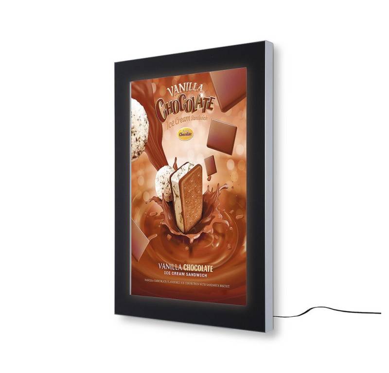 Showdown Displays Hängevitrine Showdown Displays Plakatschaukasten Außen Premium LED (A1) (1-St) von Showdown Displays