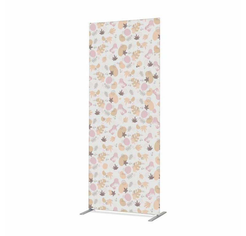 Showdown Displays Paravent 100-200 Foya Blumen - Weiß - Aluminiumrahmen - Schwarz (1 St) von Showdown Displays