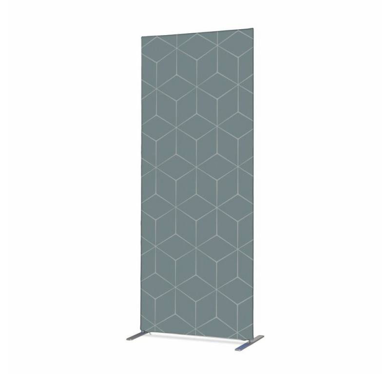 Showdown Displays Paravent 100-200 Hexagon - Grau - Aluminiumrahmen - Schwarz (1 St) von Showdown Displays