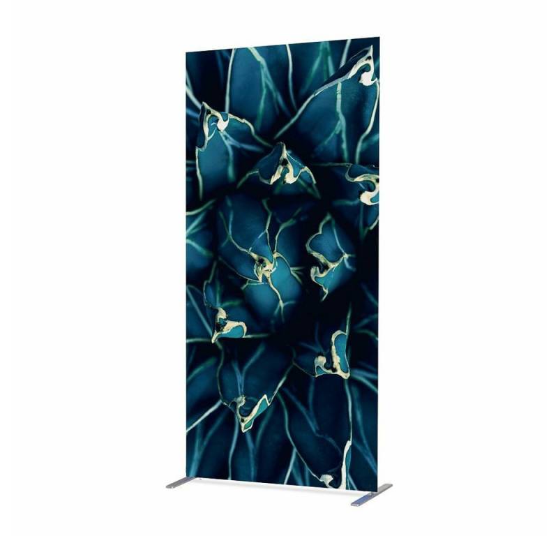 Showdown Displays Paravent Showdown Textil Raumteiler Deco - 100x200cm - Kaktus Blau (1 St) von Showdown Displays