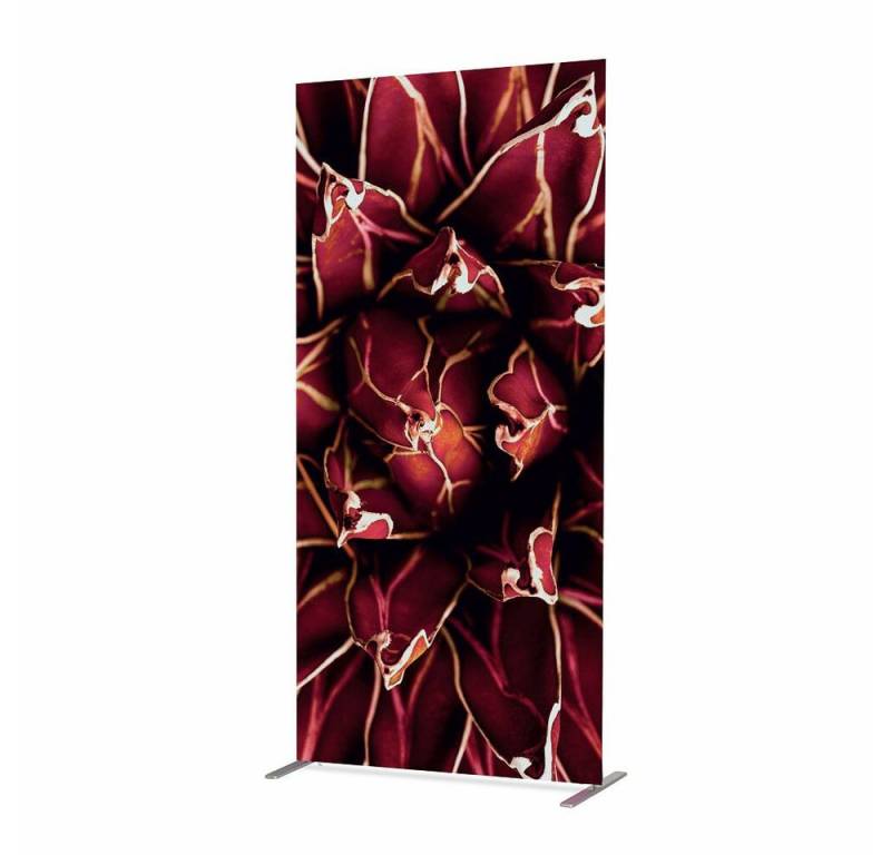 Showdown Displays Paravent Showdown Textil Raumteiler Deco - 100x200cm - Kaktus Rot (1 St) von Showdown Displays