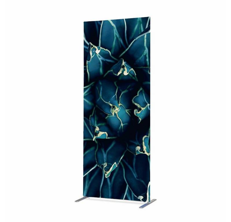 Showdown Displays Paravent Showdown Textil Raumteiler Deco - 85x200cm - Kaktus Blau (1 St) von Showdown Displays