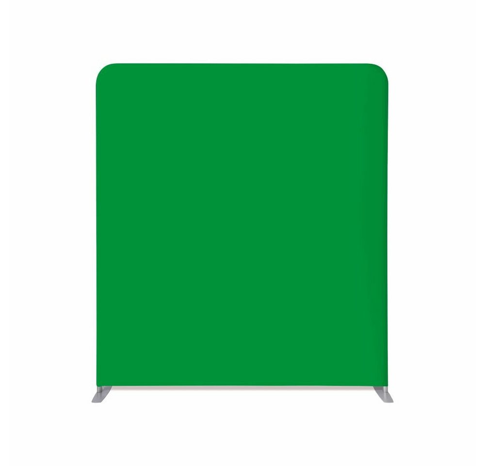 Showdown Displays Paravent Zipper-Wall Straight 200x230cm Green Screen Chroma Key Aluminium Silb. (1 St) von Showdown Displays