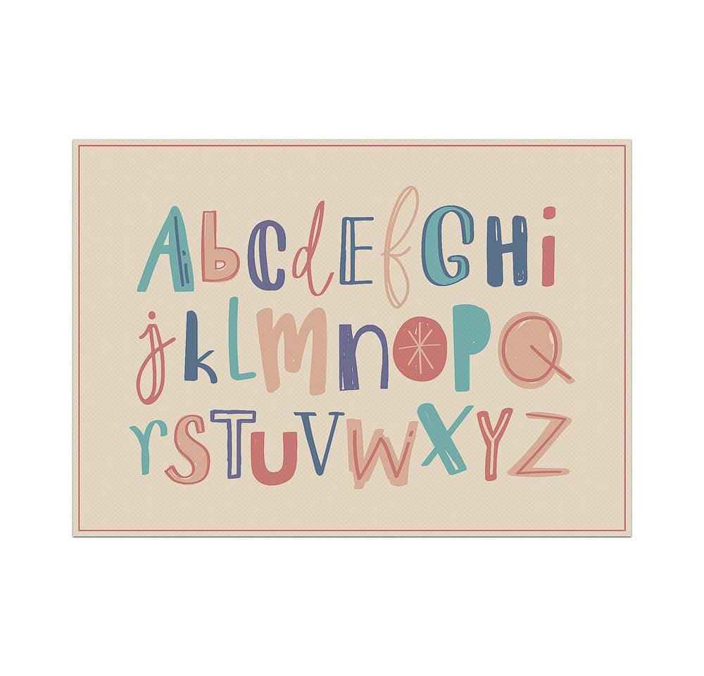 Showdown Displays Platzset Tischsets - Alphabet - PVC, (1-St) von Showdown Displays