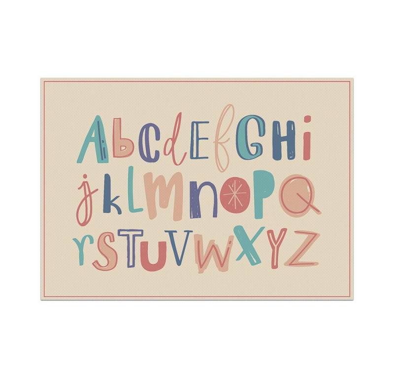 Showdown Displays Platzset Tischsets - Alphabet - PVC, (1-St) von Showdown Displays