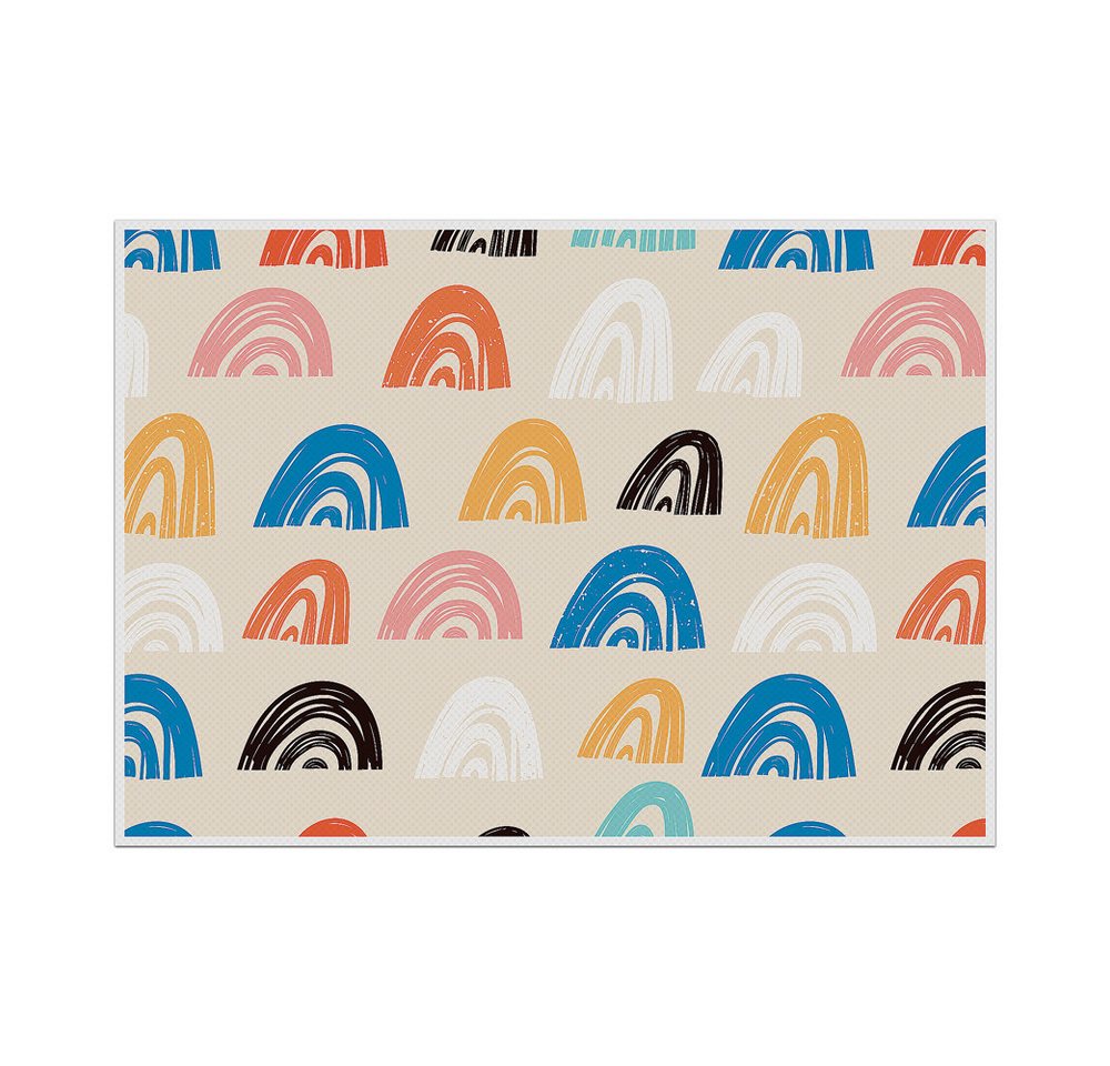 Showdown Displays Platzset Tischsets - Bunte Formen 3 - PVC, (1-St) von Showdown Displays