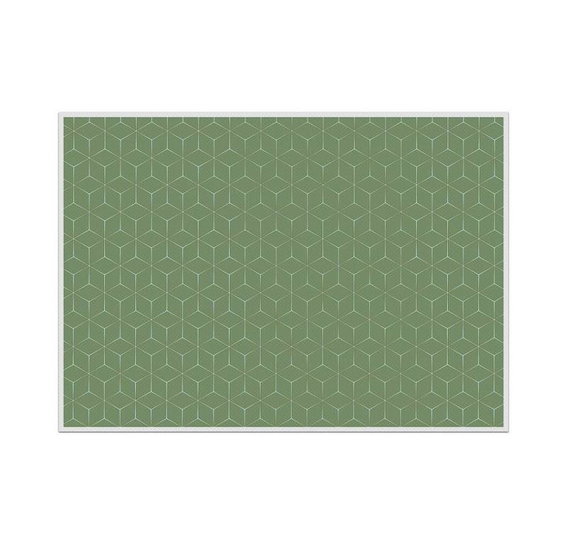 Showdown Displays Platzset Tischsets - Hexagon - PVC -Grün, (1-St) von Showdown Displays