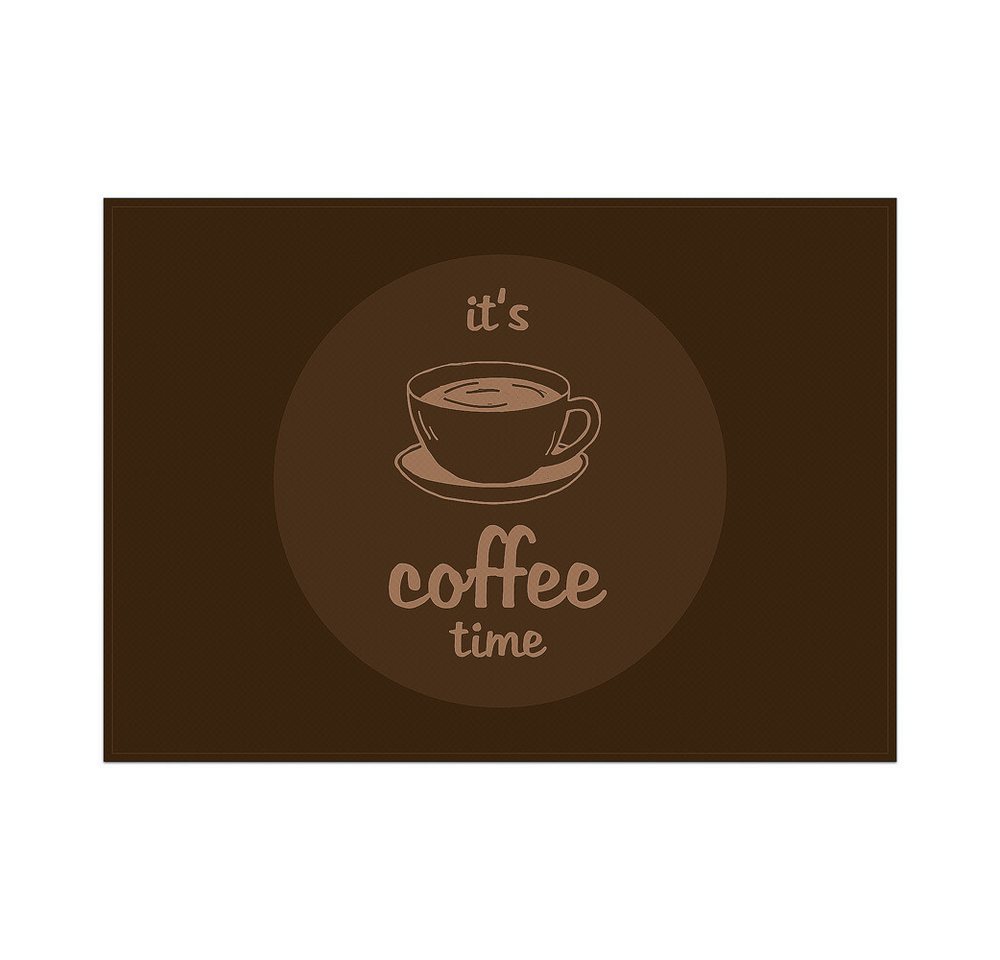 Showdown Displays Platzset Tischsets - Kaffeezeit - PVC - Dunkelbraun, (1-St) von Showdown Displays