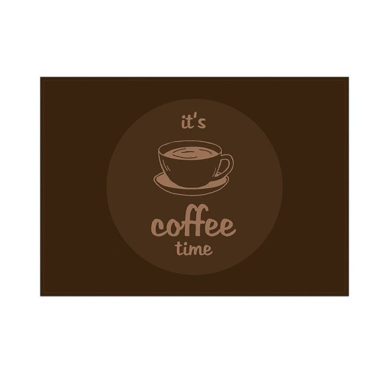 Showdown Displays Platzset Tischsets - Kaffeezeit - PVC - Dunkelbraun, (1-St) von Showdown Displays
