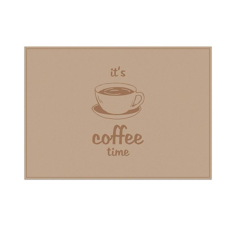 Showdown Displays Platzset Tischsets - Kaffeezeit - PVC - Hellbraun, (1-St) von Showdown Displays
