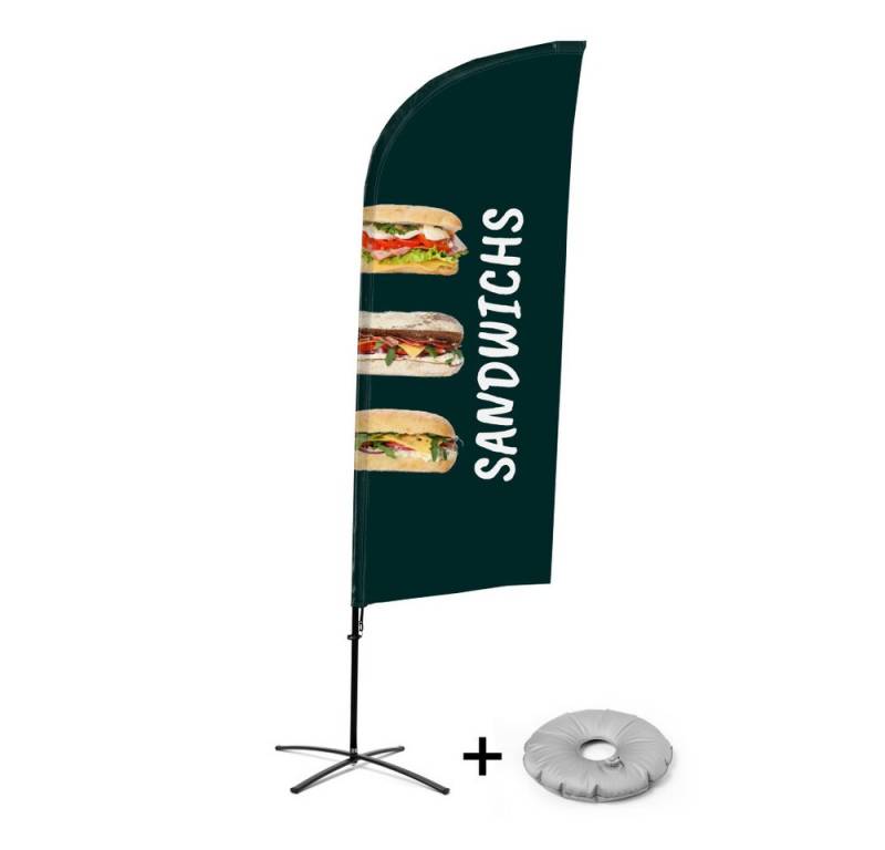 Showdown Displays Standregal Showdown Displays Beachflagset - Sandwiches - Französisch - Alu, 1-tlg. von Showdown Displays