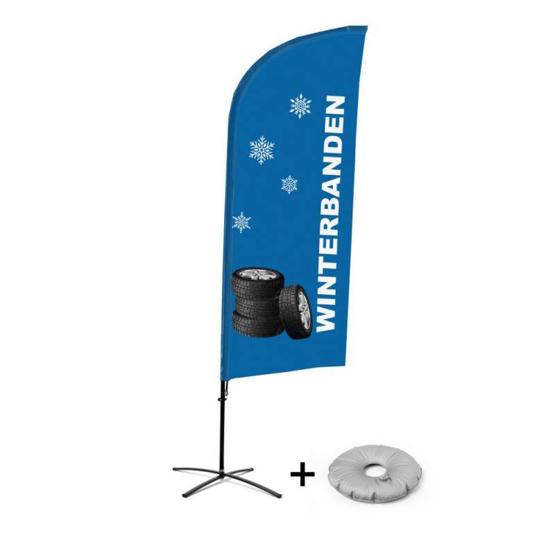 Showdown Displays Standregal Showdown Displays Beachflagset - Winterreifen - Niederländisch - Alu, 1-tlg. von Showdown Displays