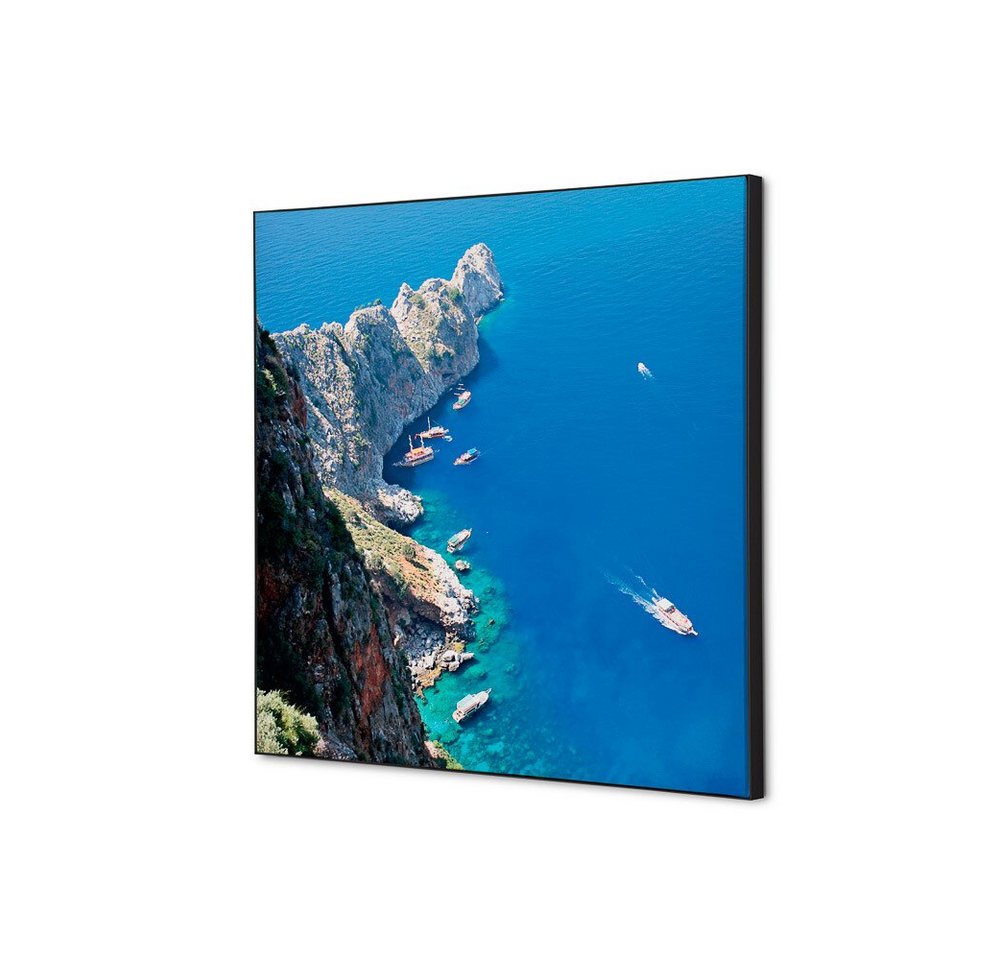 Showdown Displays Wandsticker Set 40x40cm - Meeresfelsen - Schwarzer Rahmen (1 St) von Showdown Displays