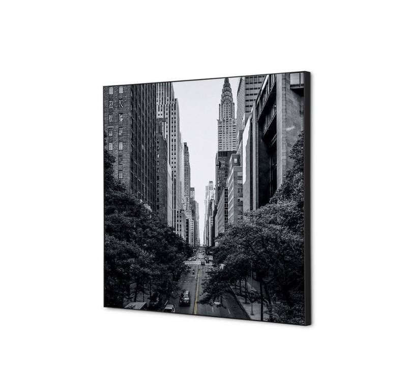 Showdown Displays Wandsticker Set 40x40cm - New York Manhattan - Schwarzer Rahmen (1 St) von Showdown Displays