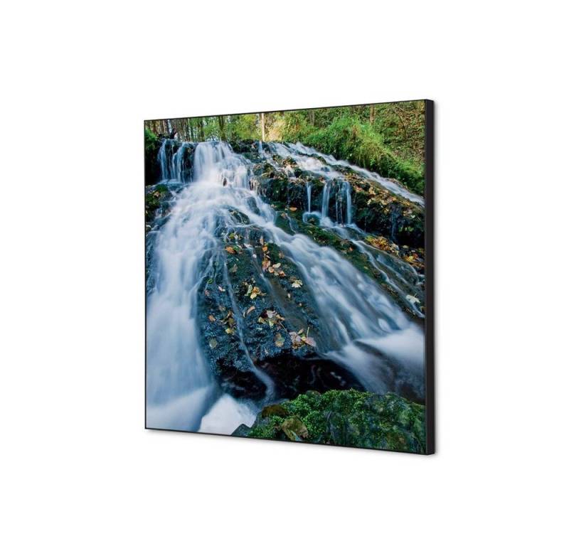 Showdown Displays Wandsticker Set 40x40cm - Wasserfallwald - Schwarzer Rahmen (1 St) von Showdown Displays
