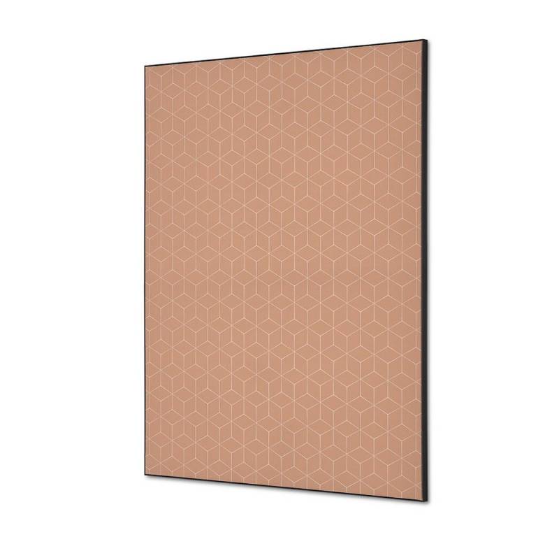 Showdown Displays Wandsticker Set DIN A1 - Hexagon Beige - Schwarzer Rahmen (1 St) von Showdown Displays
