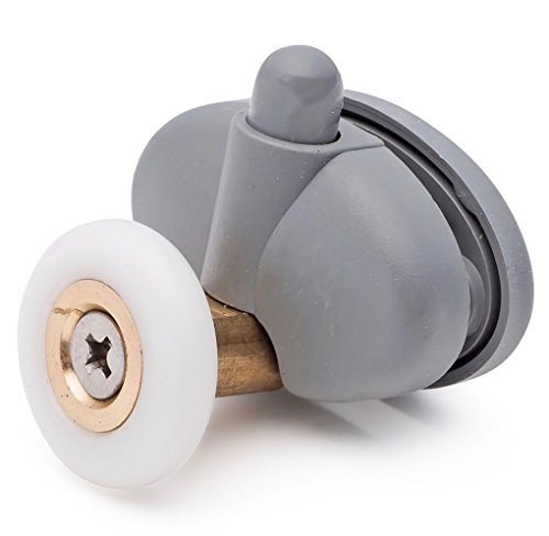 2 x unten Single Duschtürrollen/Läufer/Räder 23 mm im Durchmesser L056–1 von Shower Part