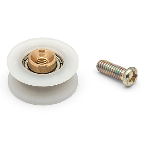 4 x Duschtürrollen / Laufschienen / Rollen mit V-Rillen, 20 mm Rad-Durchmesser K024 4 x Duschtürrollen / Laufschienen / Rollen mit V-Rillen, 20 mm Rad-Durchmesser K024 von Shower Part