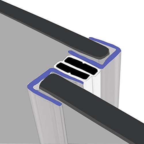 Magnetische Duschdichtungen, paarweise, passend für 4–6 mm dickes Glas, seitliche Magnete, die normalerweise an Drehtüren gefunden werden, 2 m lang, MAG023 von SHOWER SEAL UK LTD