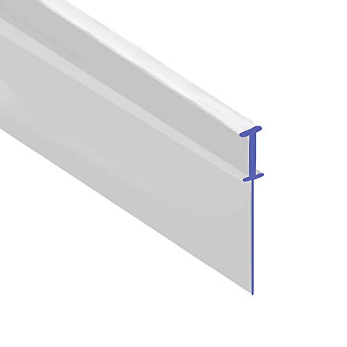 Weiche, transparente Gummi-Duschdichtung | für Doppelfalttüren | passt in einen 3 mm Kanal | BIF032 (2 Meter) von SHOWER SEAL UK LTD