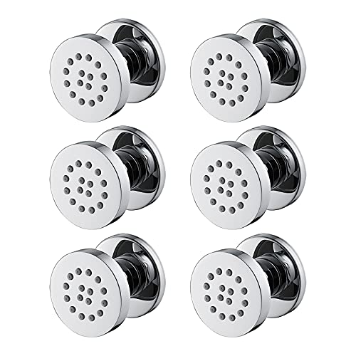 Shower Set Seitenbrause Chrom Massagedüse Dusche 2 Zoll Messing Runden Seitenbrause Brause Einstellbar Köpermassagedüsen Wandbrause Wanddüse Regenbrause Dusche Wanne Unterputz Jet Spray,6 pcs Shower Set Seitenbrause Chrom Massagedüse Dusche 2 Zoll Messing Runden Seitenbrause Brause Einstellbar Köpermassagedüsen Wandbrause Wanddüse Regenbrause Dusche Wanne Unterputz Jet Spray,6 pcs von Shower Set