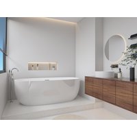 Freistehende Badewanne - 238 L - Weiß - NICA von Shower & Design