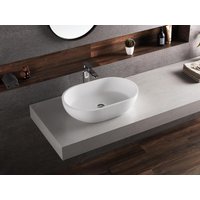 Waschbecken oval - B. 58 cm - Weiß - SENGLI von Shower & Design