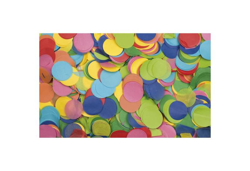 Showgear Discolicht Showgear Confetti - Round Mehrfarbig, Ø 55 mm, 1 kg, feuerhemmend von Showgear