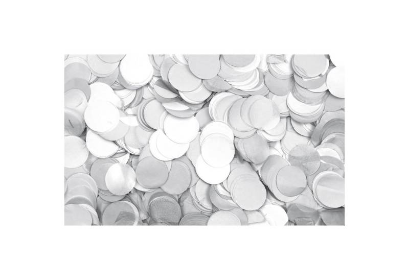 Showgear Discolicht Showgear Confetti - Round Weiß, Ø 55 mm, 1 kg, feuerhemmend von Showgear