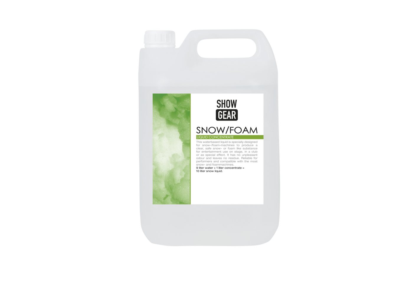 Showgear Discolicht Showgear Snow/Foam Concentrate 5 litre 5 Liter - wasserbasiert Showgear Discolicht Showgear Snow/Foam Concentrate 5 litre 5 Liter - wasserbasiert von Showgear